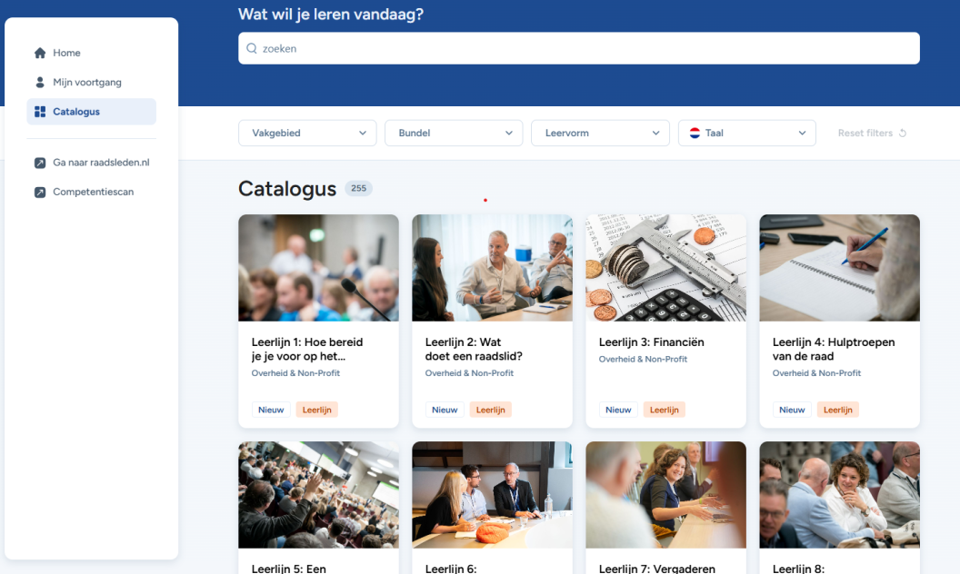 Online leeromgeving voor raadsleden vernieuwd
