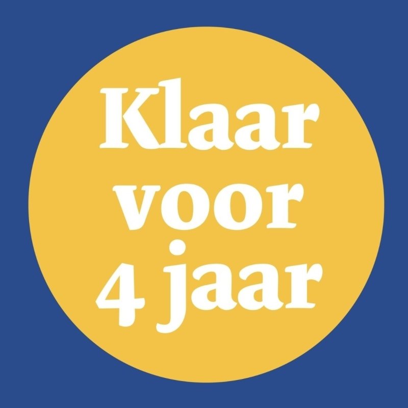 Logo Klaar voor 4 jaar 2025