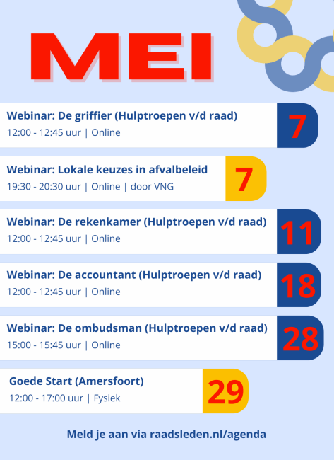 Agenda mei 2026