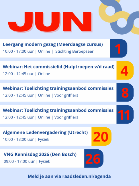 Agenda juni 2026