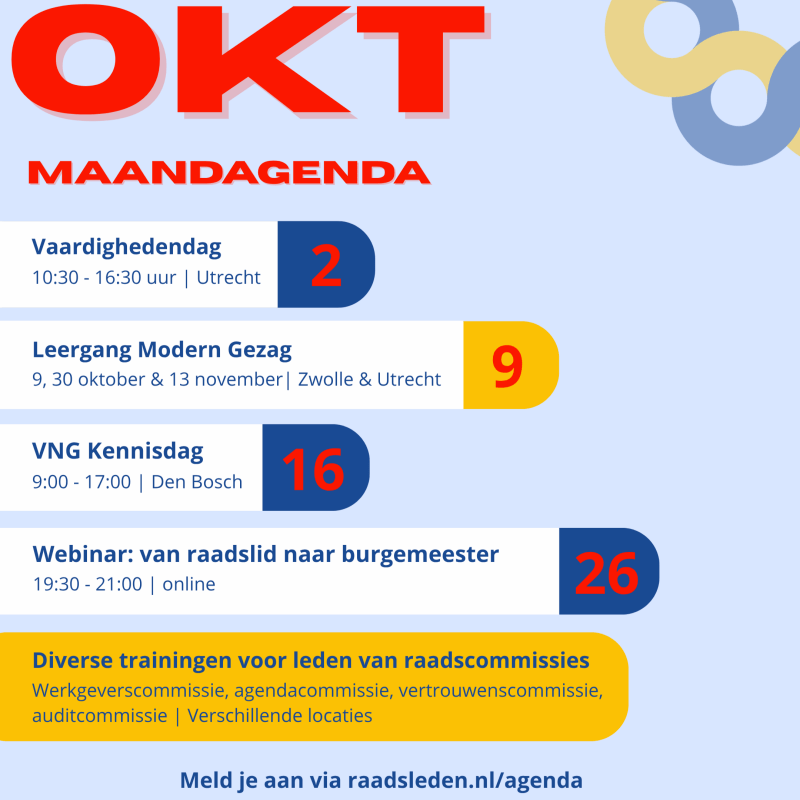 Maandagenda okt