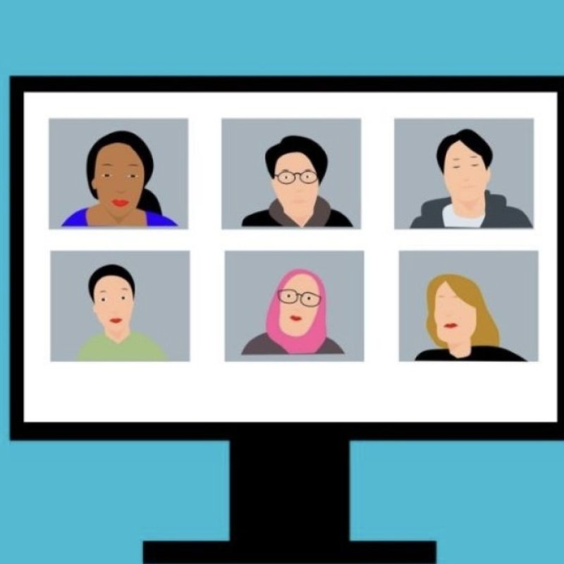 Plaatje digitaal vergaderen