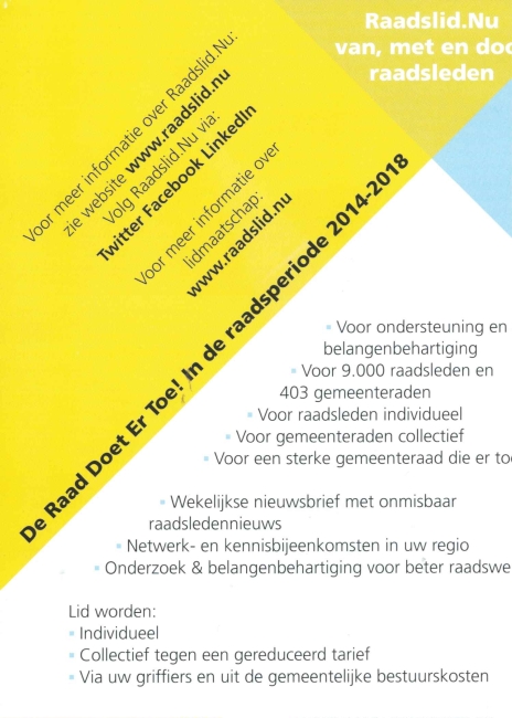 Nederlandse Vereniging voor Raadsleden: Van, met en voor raadsleden