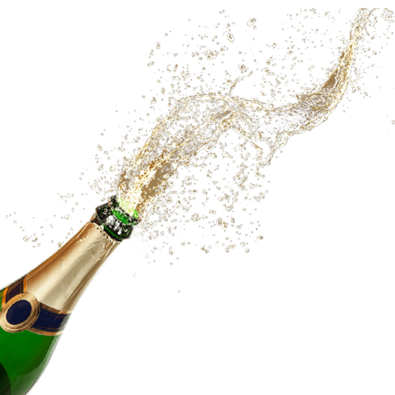 champagne popping transparent png