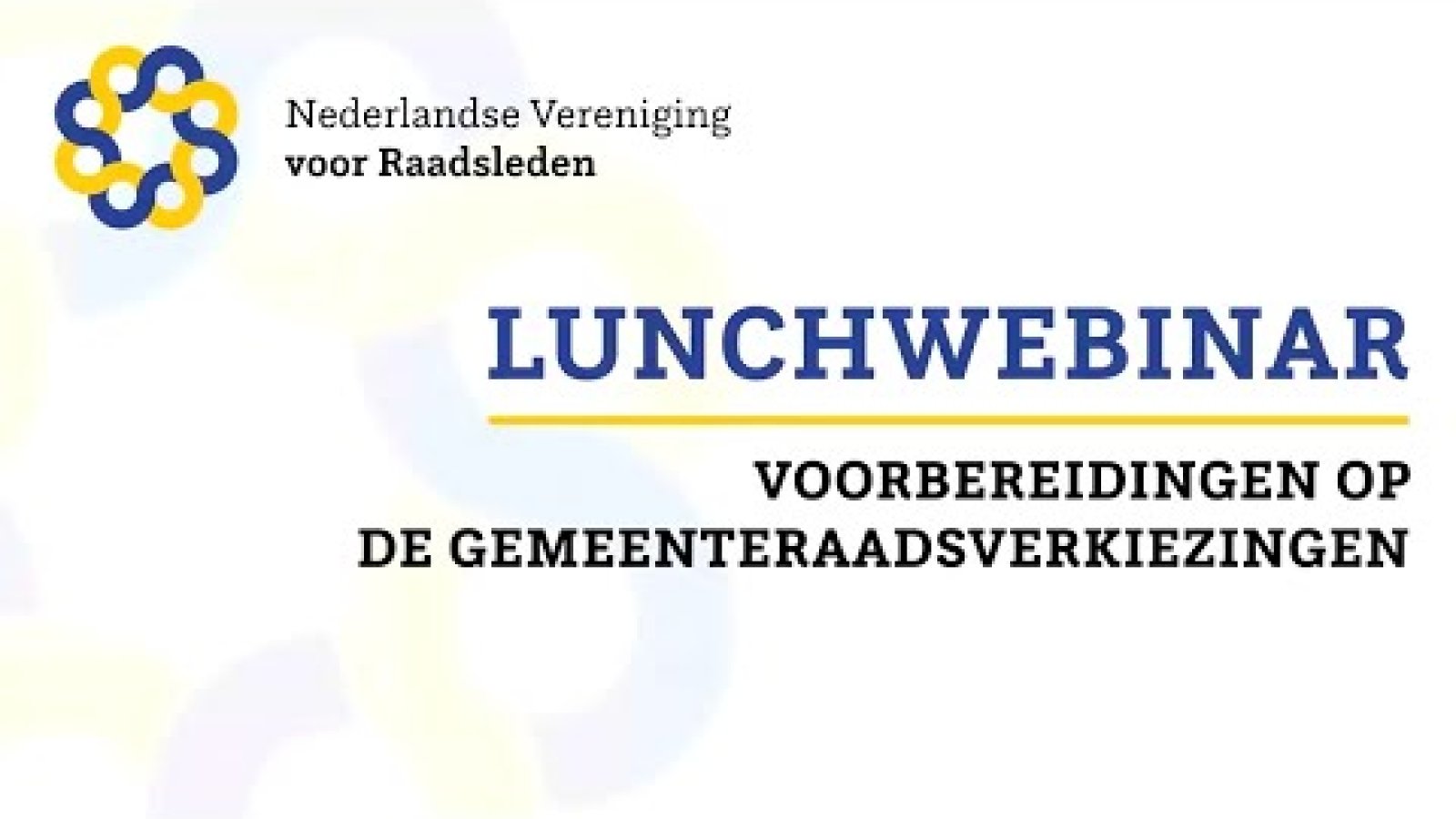  Lunchwebinar: Voorbereidingen op de verkiezingen