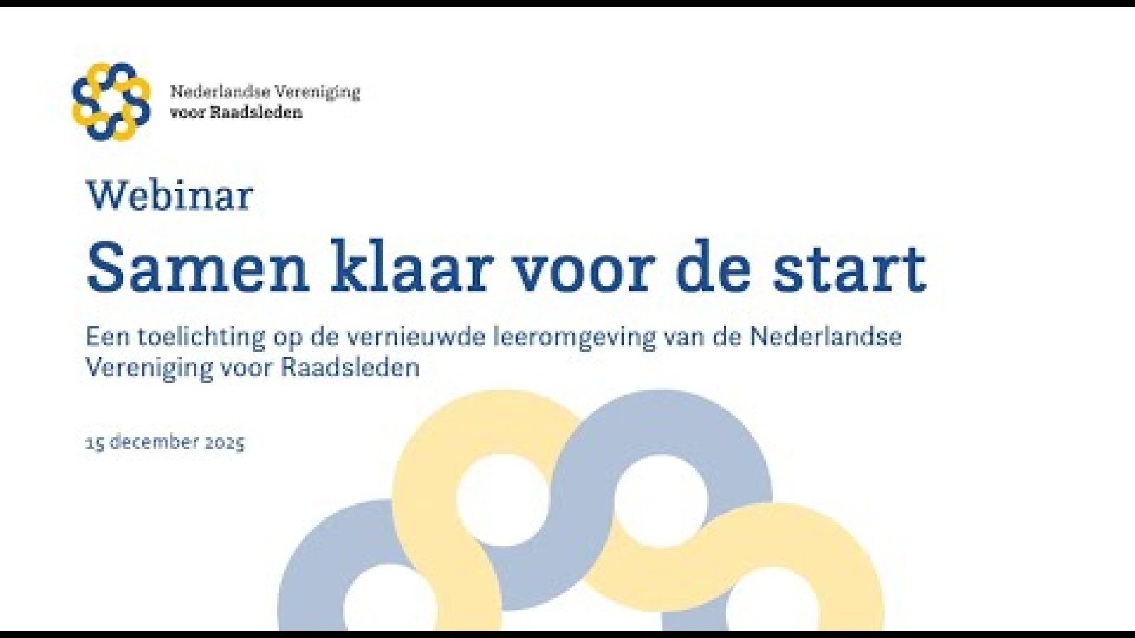 Webinar Samen klaar voor de start